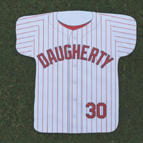 Custom Rally Jersey Shaped Towel Microfiber Soft Promotional Gift Baseball Team Hand Cheering Towel