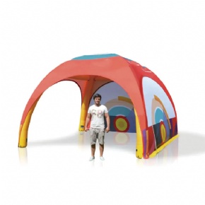 Plato Giant Inflatable Waterproof Polyester Custom Logo Thermal Transfer Printed Outdoor Sports Race Event Canopy Promotion