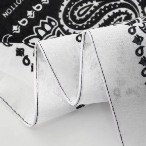 Custom Logo Fans Cotton Bandana Square Face Cover Party Supplies Polyester Cotton Material Scarf Chef Gift Face Mask Scarf