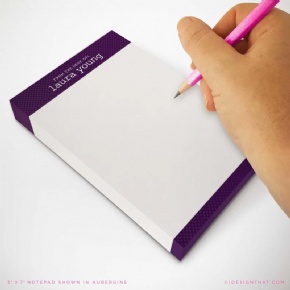 Custom Monogram Notepad Stationery Personalized Name and Initials Notepad Co Worker Gift Teacher Notepad Marketing Material