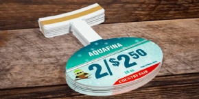 Custom Shelf Wobblers Round Shape With Brand Logo Printed Adhesive Promotion Tag For Sale Sign Supermarket Shelf Display