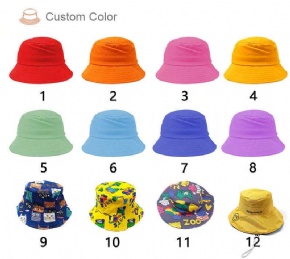 Holographic Shiny Metallic Bucket Hat Custom Laser Color Rave Festival Party Cap