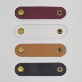 Leather Foldable Taco Organizers-Portable Multifunction Cord Keeper for Bags Travel & Home Tech Gift with Recycled Leather