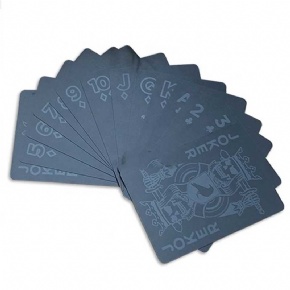Premium Quality Custom Face And Back Printing Playing Cards 300gsm Art Paper Glossy Varnish Poker Deck For Casino Games